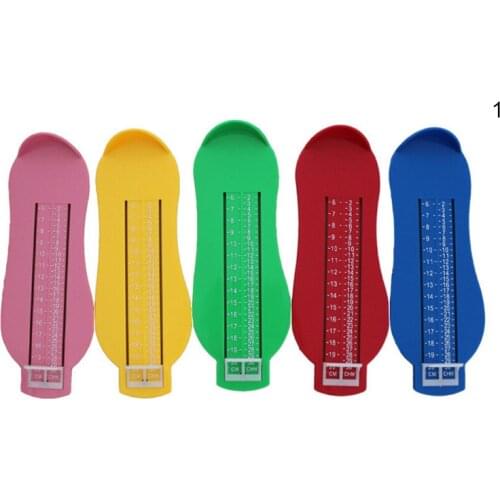 3 Colors Baby Foot Ruler Kids Foot Length Measuring device child shoes calculator for