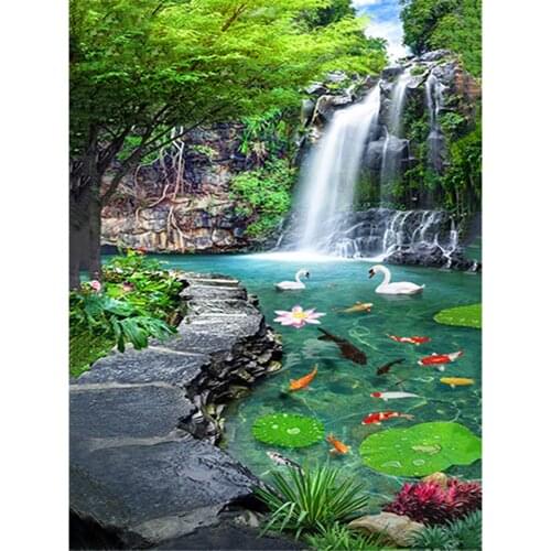 Scenery Landscape Pre-Printed 11CT Cross-Stitch DIY Embroidery Set DMC Threads Sewing Needlework Painting Hobby Room Mulina