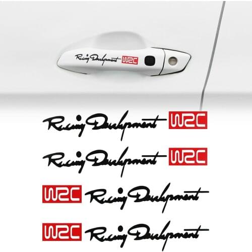 Car Handle Stickers WRC Rally Racing Stripe Stickers for chevrolet cruze lacetti aveo captiva trax sail For GAZ Gazelle