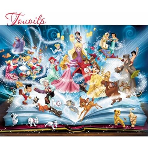 New 5D DIY Diamond painting Full Square/Round diamond embroidery beauty and Beast Cross Stitch Rhinestone Mosaic Decoration