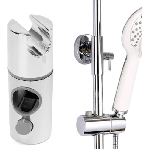 NEW Chrome Plated Head Hand Held Shower Bracket Holder For Bathroom Slide Bar H02