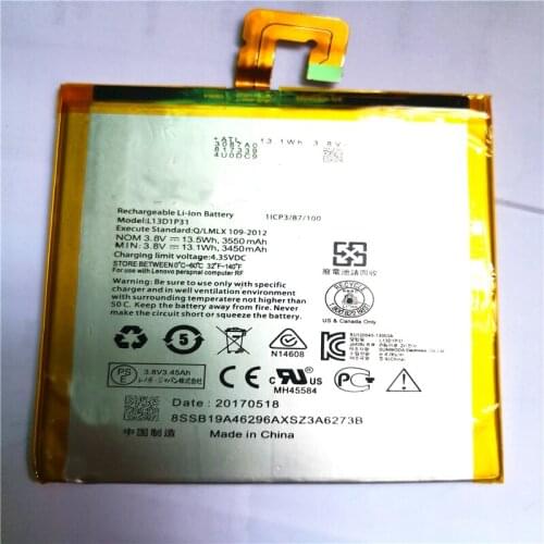 New L13D1P31 Battery For Lenovo Pad A3500 S5000 S5000-H tab 2 A7 A7-30 A7-10F A7-20F battery with Repair Tools