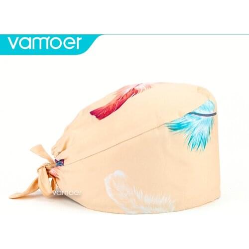 Wholesale Nursing hat Beauty Salon Baotou cap pet Scrubs cap adjustable sizes scrub hat nurses hats for women