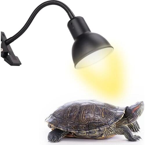 Reptile Heat Lamp Tortoise Heat Lamp Basking Lamp Heater Adjustable with Clip for Reptiles Lizard Turtle Aquarium Bulb Included