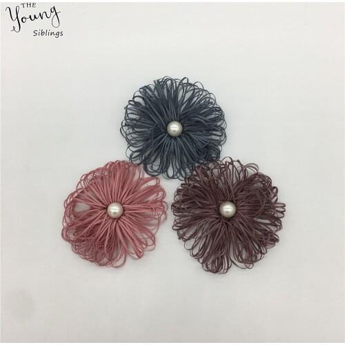 Romantic Rose Artificial 3D flower for Home decoration Bride Wedding dress party DIY ABS pearl Clothing Hats Accessories