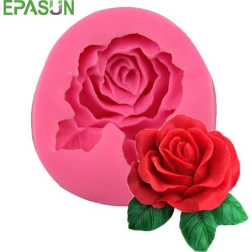Rose Silicone Soap Mold Making Flower Form for Making Fondant Mould Silicon Cake Decorating DIY Mould Jabon Handmade Craft Tool