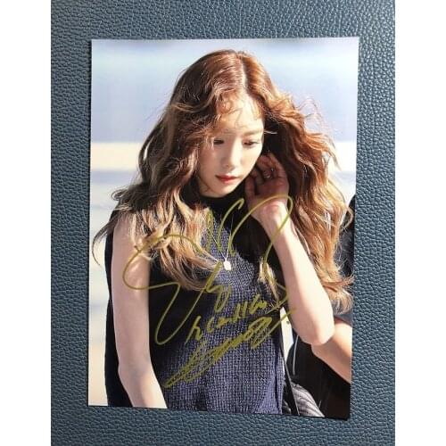 Hand signed SNSD Taeyeon autographed photo purpose 5*7 free ship K-pop 112019A