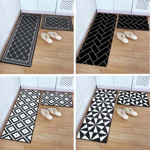 Yazi Long Kitchen Mat Bath Carpet Floor Mat Home Entrance Doormat Bedroom Living Room Floor Mats Modern Kitchen Rug