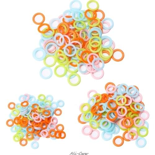100Pcs Colorful Knitting Crochet Locking Stitch Marker DIY Craft Weave Tools Knitting Crochet Holder Needle Clip