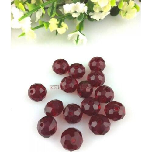 140Pcs/lot 8MM Purplish Red Crystal Beads Loose Glass Rondelle Beads For Jewelry Making Cute Bracelet Necklace DIY Beads