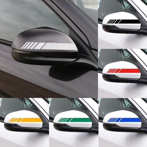 2pcs Car rearview mirror reflective decorative stickers for Toyota avensis auris hilux Corolla Camry RAV4 yaris C-HR car styling