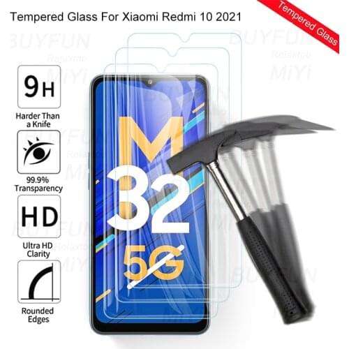 3pcs 9h hd protective glass for samsung galaxym32 galaxy m32 m 32 2021 5g sm-m326b/ds 6.5'' screen protector film guard cover