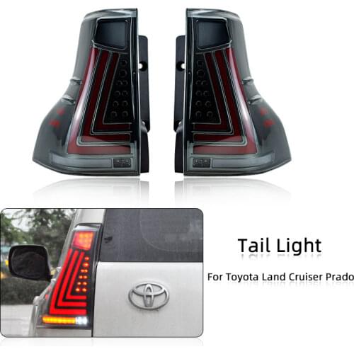 Car LED Tail Light For Toyota Land Cruiser Prado 2010-2020 For Lexus Gx 2010-2019 Rear Brake Reverse Dynamic Turn Signal