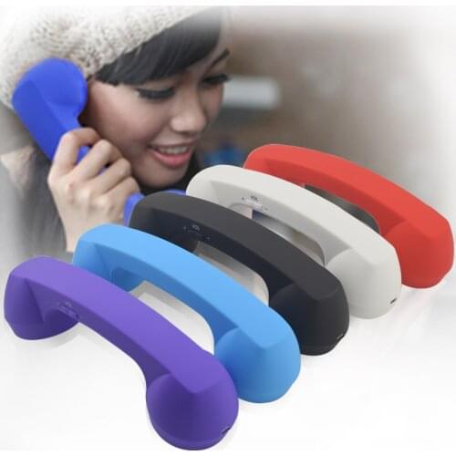 DATA FROG Wireless Retro Telephone Handset and Wired Phone Handset Receivers Headphones for a mobile phone with comfortable call