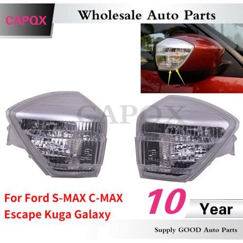 CAPQX For FORD S-MAX C-MAX Escape KUGA GALAXY Genuine rearview mirror LED turn light mirror indicator Blink lamp 6M2113B381AA