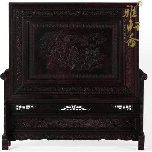 D Gallery mahogany crafts boutique Zhai rosewood mahogany plaque ornaments large screen gift birthday