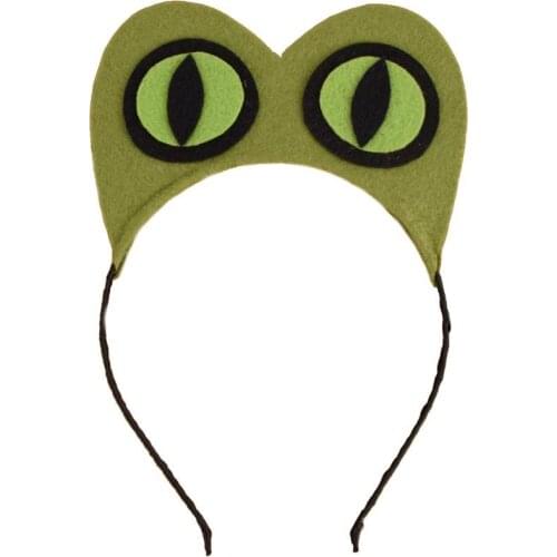 Frog Costume Headband for Kids Baby Birthday Party Hair Accessories Boys Frog Prince Felt Headbands Girls Halloween Costume