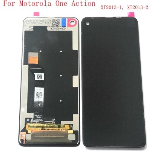 For Motorola One Action XT2013-1 XT2013-2 lcd screen digitizer touch glass full set moto one action lcd