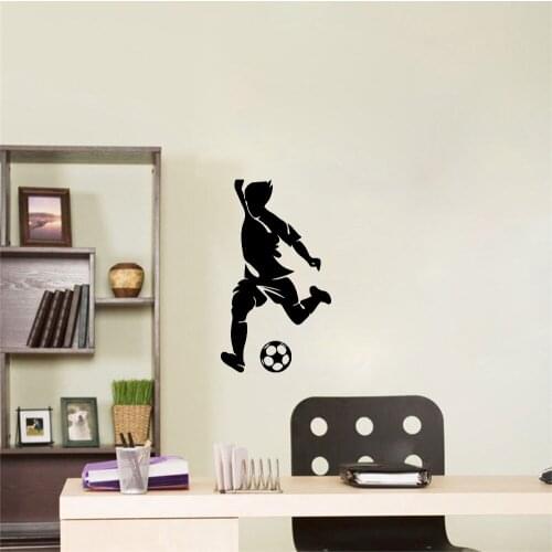 Football Custom Name Of Soccer Wall Sticker For Kids Room Decoration Boys Children Room Decor Vinyl Decal Removable Mural Decals