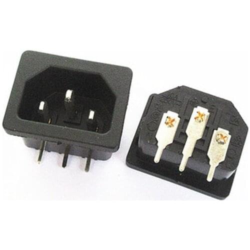 HOT NEW Power plug Plug fitting embedded with 3 head patch foot AC-05A 3PIN