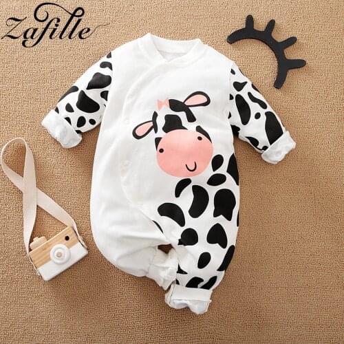 ZAFILLE Cartoon Baby Romper Cotton Animal Crawlers for kids Spring Baby Overalls Jumpsuit For Kids Newborn Baby Clothes