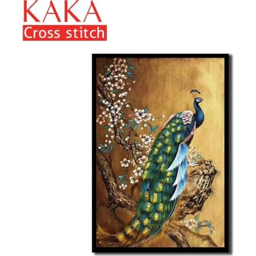 Cross stitch kits,Embroidery needlework sets with printed pattern,11CT canvas for Home Decor Painting,Animals Full NCKA024