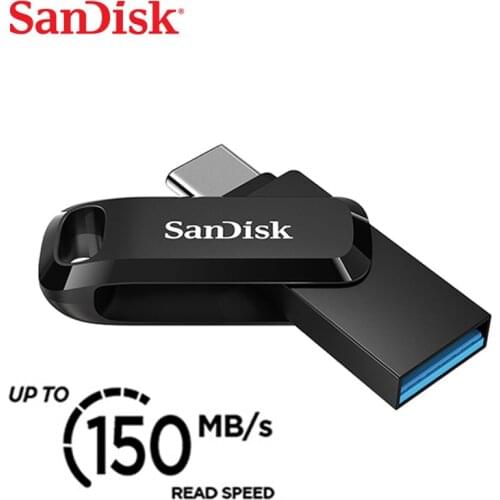Sandisk type-c PenDrive Flash 32GB 64GB 128GB usb3.1 OTG U disk plastic computer phone dual-use high-speed encryption 150M/S