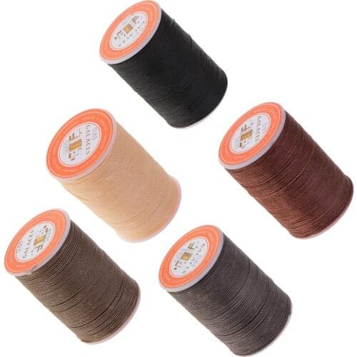 5Pcs Waxed Thread 0.65mm Round Beading Cord DIY Jewelry Necklace Making String Upholstery Shoes Luggage Leather Sewing