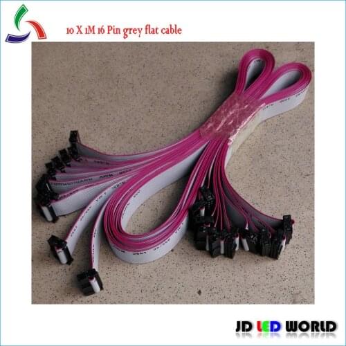 Led display modules connecting cable 16pin grey flat cable length 1M