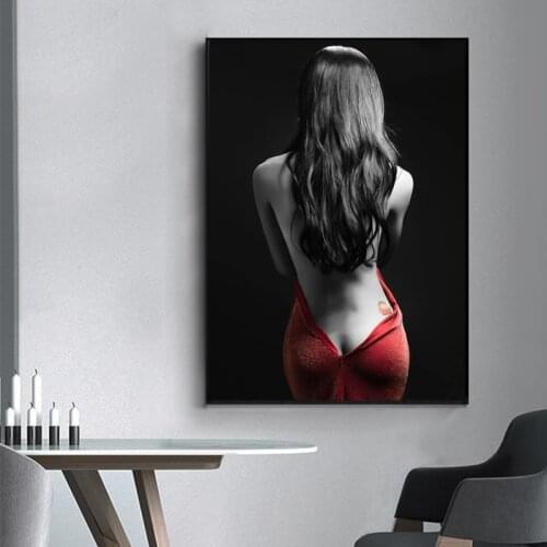 Modern Half Nude Women Posters and Prints Wall Art Picture Sexy naked Canvas Painting Cuadros Living Room Decoration Home Decor
