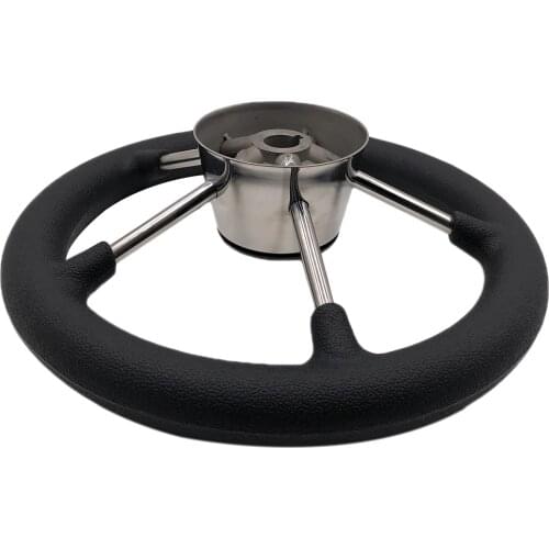 Universal 5-Spoke 11'' Boat Steering Wheel 3/4'' Tapered Shaft Non-directional Steering Wheel For Yacht Boat Accessorie Marine