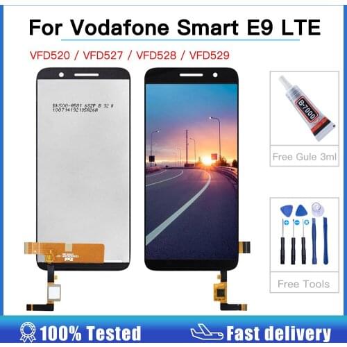 High quality 4.9 inch For Vodafone Smart E9 LTE LCD Display VFD520 VFD527 VFD528 VFD529 Monitor Digitizer Touch Screen Assembly