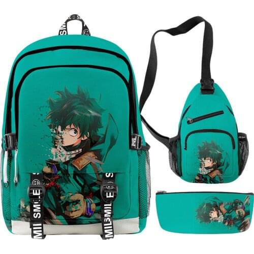 Japan Anime My Hero Academia Backpacks School Bags Boys Girls Teenage Students Cosplay Anime Cartoon Laptop Sports Travel Bags