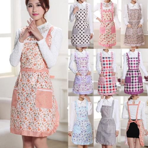 Women Men Cooking Chef Kitchen Home Restaurant Bib Aprons Dress With Pocket Gift