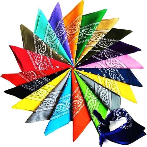1PC Fashion New Hip-hop Cotton Blended Brand Bandanas For Men Women Magic Head Scarf Scarves Hot
