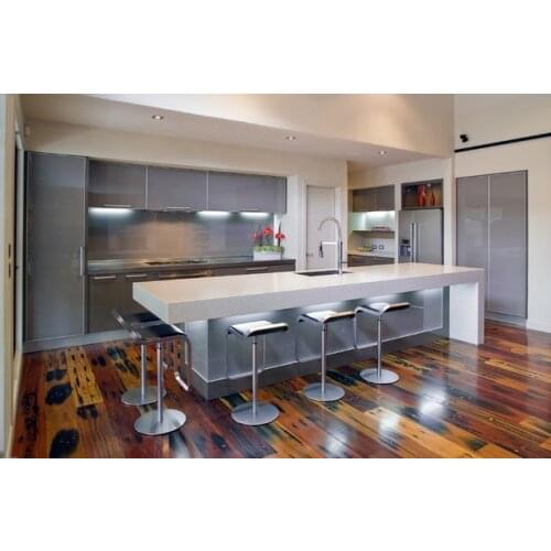 2017 modern design high gloss white lacquer kitchen cabinets