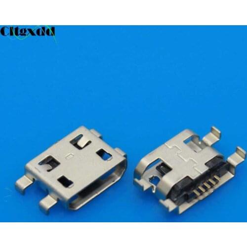 50~100PCS For Redmi Note 4X Alcatel One Touch Idol Dual OT-6030D A E OT6030 Micro USB 5Pin Female Socket Connector Charging Port