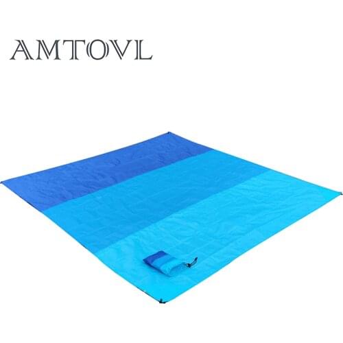 AMTOVL Extra Large Waterproof Picnic Mat Blanket Travel Outdoor Beach Camping Soft Mat Multifunctional For Camping/Family Trip