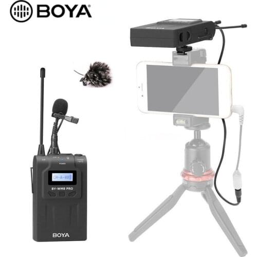 BOYA BY-WM8 Pro K1 UHF Wireless Microphone MIC System Dual Channel Lavalier Dual-Channel 32 MHz of transmission bandwidth