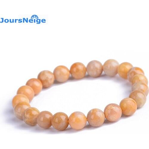 Wholesale Chrysanthemum Flower Natural Stone Bracelets Round Beads Hand String Make Fortune Lucky for Women Men Gift Jewelry