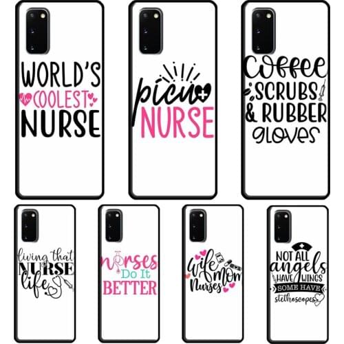 NURSING NURSE INSPIRED MEDIC Case For Samsung Galaxy S8 S9 S10 Plus S20 FE S21 Ultra Note 20 Note 10 Plus Soft Cover