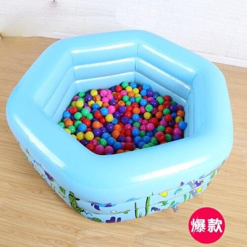 Infants and Young Children Warm Thick Large Hexagonal Inflatable Ocean Ball Bath Family Swimming Pool Baignoire Bath Tub
