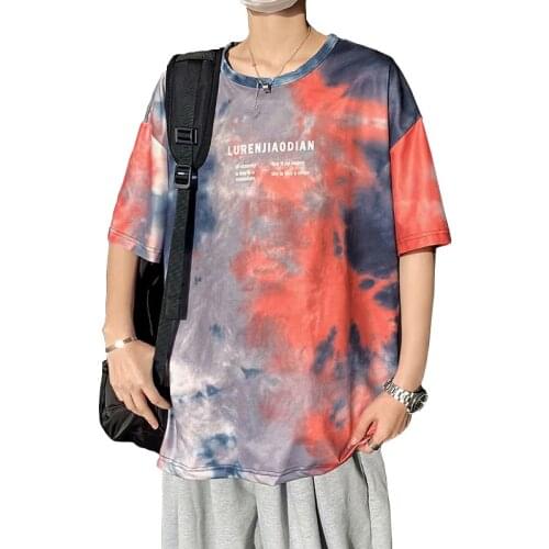 2021 Graffiti Print Short Sleeve Tshirts Streetwear Harajuku Hip Hop Hipster Casual Punk Rock Tees Shirts Fashion Tops