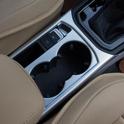 Interior For Volkswagen VW Touran 2016- 2018 2019 ABS Matte Car styling Gear Shift Box Front water cup Holder cover trim