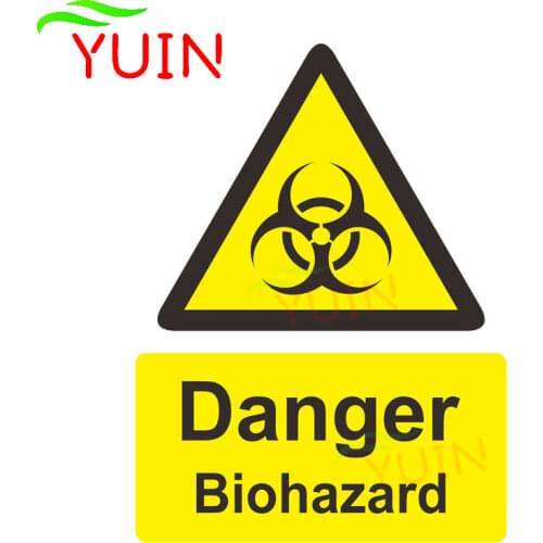 Danger Biohazard Zombie Car Sticker Funny Warning Decals Fashion PVC Body Decoration Cars Accessories Waterproof Decal 16*11cm