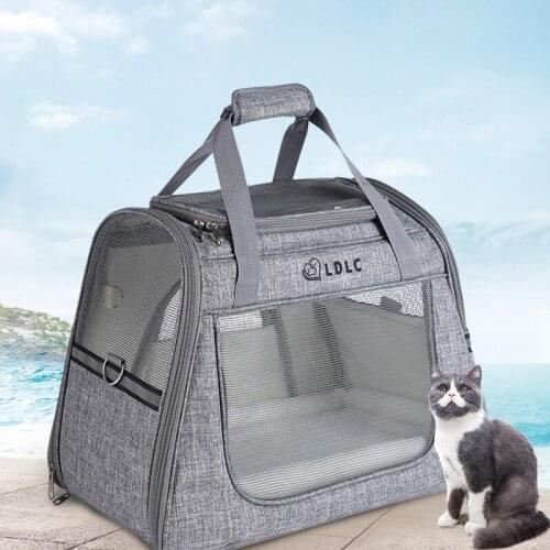 1Pcs Portable Pet Bag Dog Side Window Mesh Carrier Bags Cat Carrier Outgoing Travel Breathable Pets Handbag