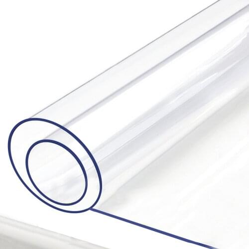 Transparent Table Mat Frosted Glass Table Cloth Household Waterproof and Oil-proof PVC Table Mat Crystal Plate Easy To Clean