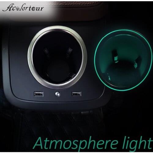 Water cup stand for Volvo XC90 XC60 C60 V60 2019 V90 S90 2018 drink bottle holder armrest box dua usb port quick charge