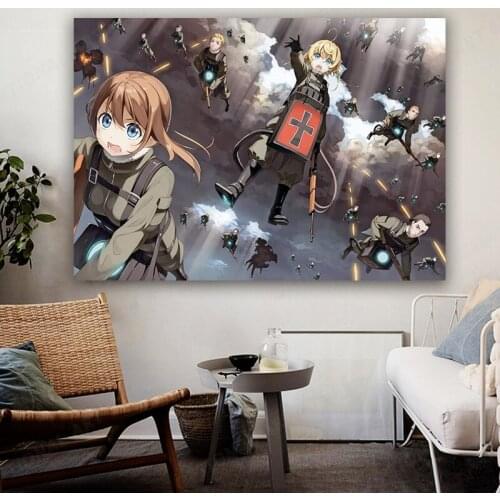 Tanya Degurechaff Youjo Senki Anime Canvas Poster Home Wall Painting Decoration