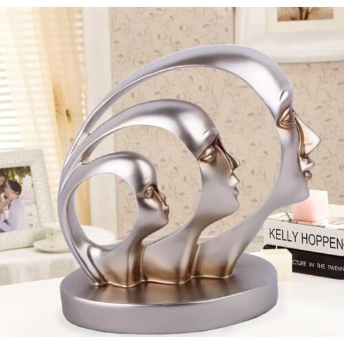 Home Decoration Decoration Modern Minimalist Half-face Resin Room TV Cabinet Decoration High-end Gifts Decorations for Home